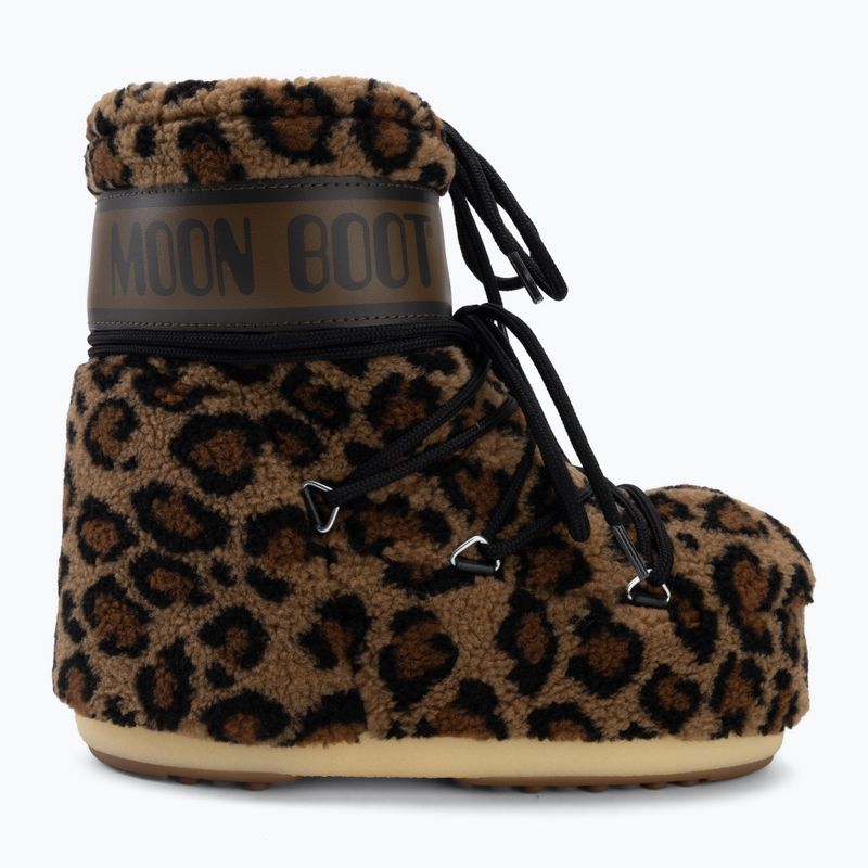 Dámske snehule Moon Boot Icon Low Fleece Leopard cognac/cocoa 2