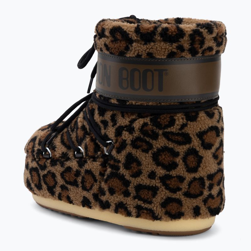Dámske snehule Moon Boot Icon Low Fleece Leopard cognac/cocoa 3
