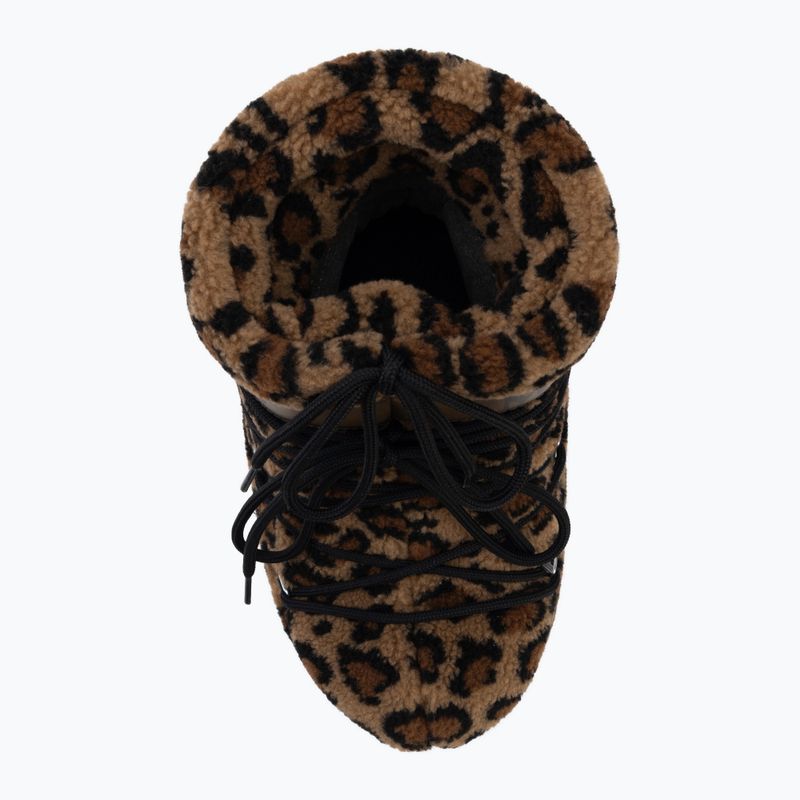 Dámske snehule Moon Boot Icon Low Fleece Leopard cognac/cocoa 5
