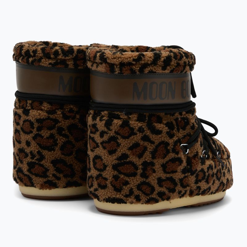 Dámske snehule Moon Boot Icon Low Fleece Leopard cognac/cocoa 2