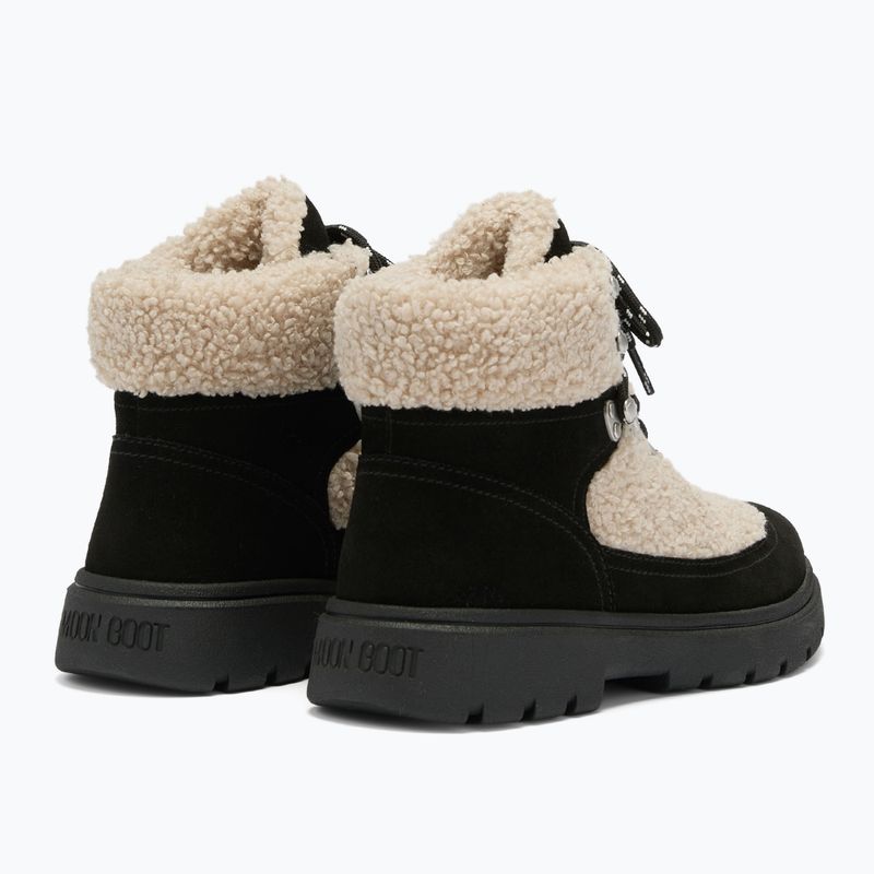 Dámske snehule Moon Boot Combat Boot Fleece black/off white 2