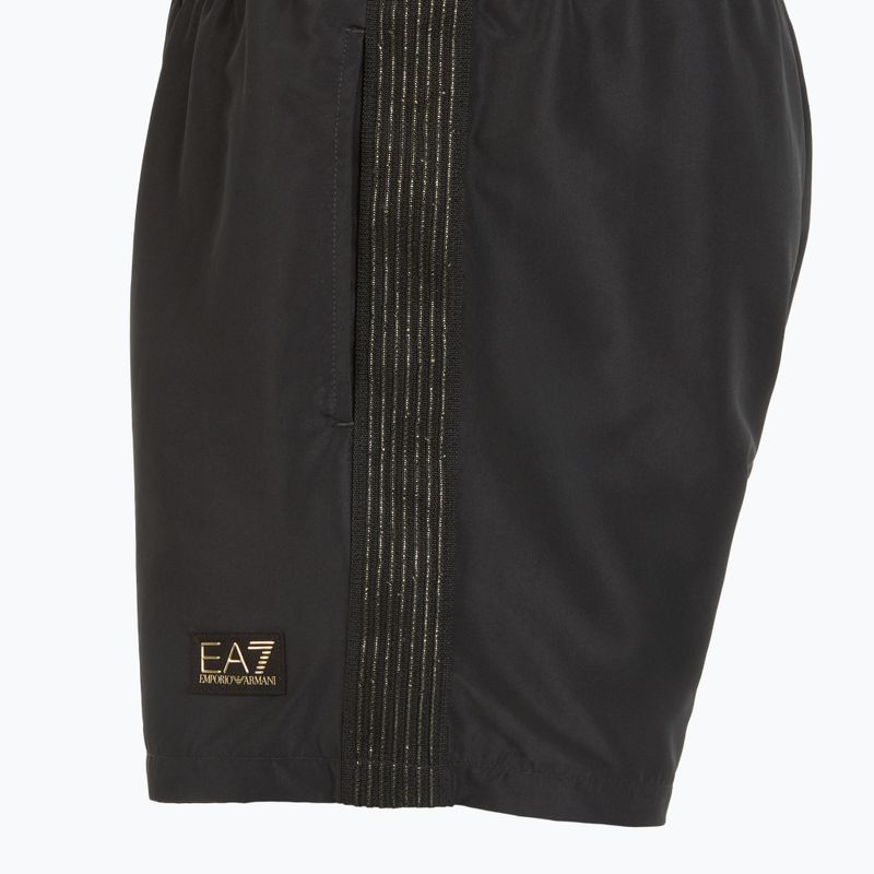 Pánske plavecké šortky EA7 Emporio Armani Gold Label Boxer black 3