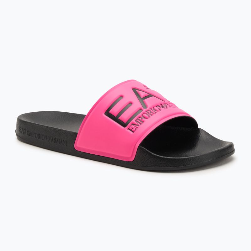 EA7 Emporio Armani Water Sports Visibility žabky pink fluo / black