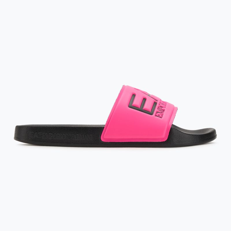 EA7 Emporio Armani Water Sports Visibility žabky pink fluo / black 2