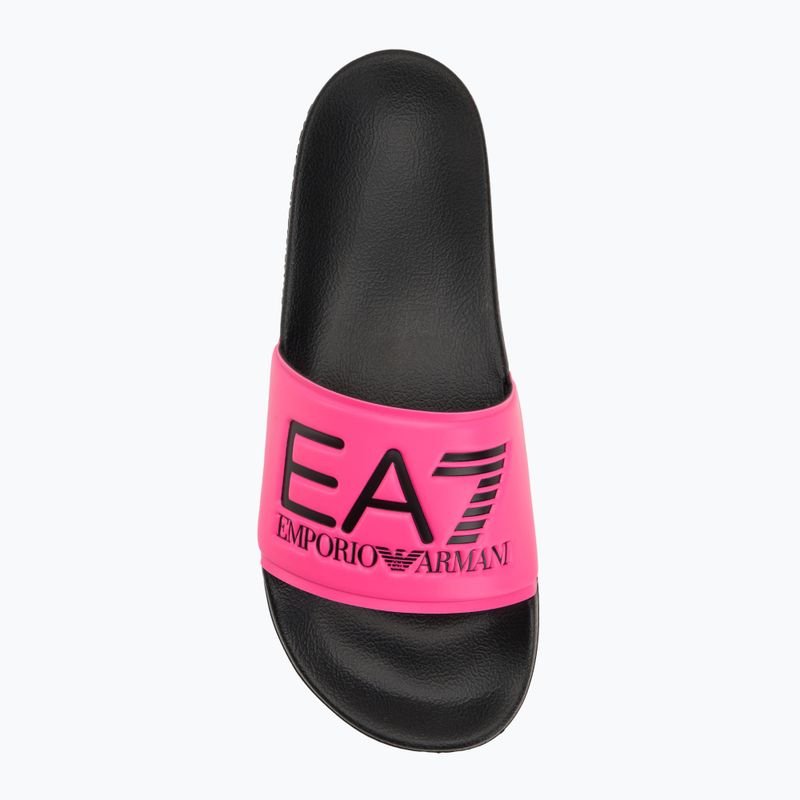 EA7 Emporio Armani Water Sports Visibility žabky pink fluo / black 5