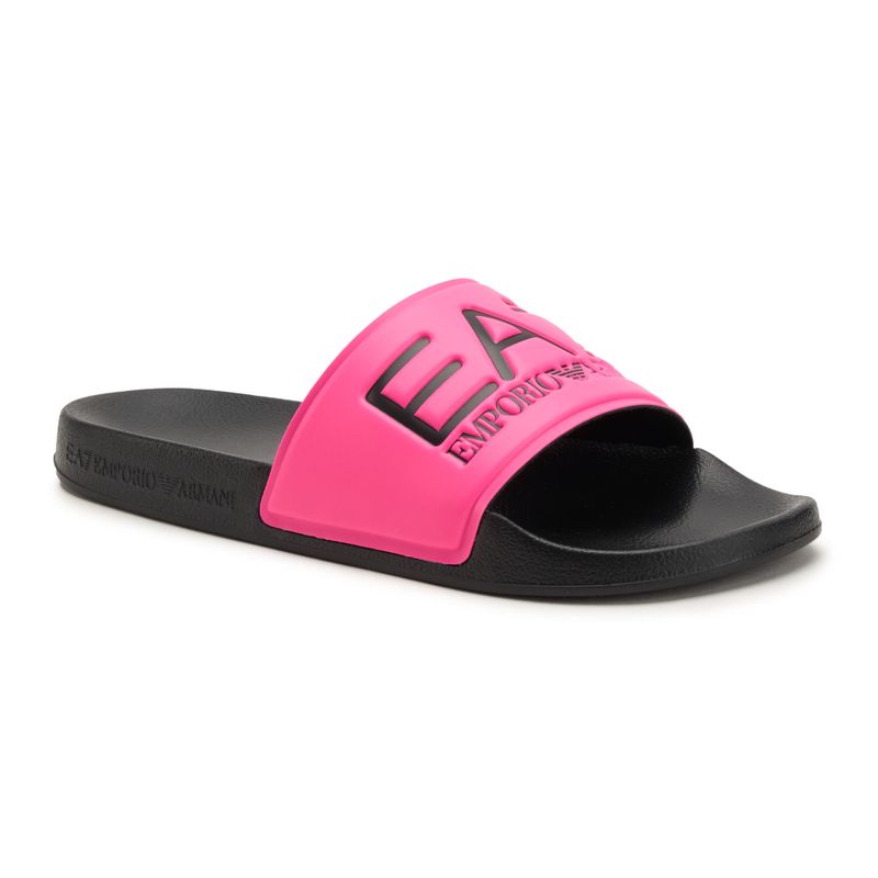 EA7 Emporio Armani Water Sports Visibility žabky pink fluo / black 8