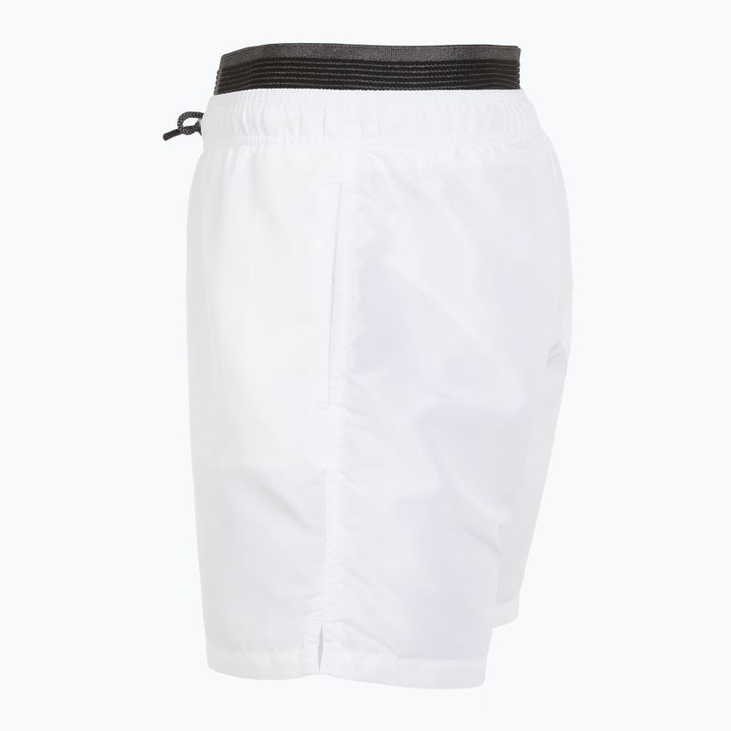 Pánske plavecké šortky EA7 Emporio Armani Logo Tape Boxer White 3