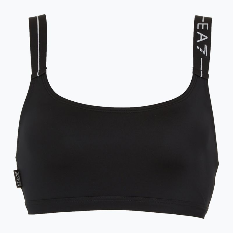 Dámske dvojdielne plavky EA7 Emporio Armani Logo Tape Bikini Top black 3