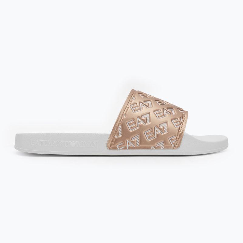 EA7 Emporio Armani Water Sports All Over white / rose gold žabky 2