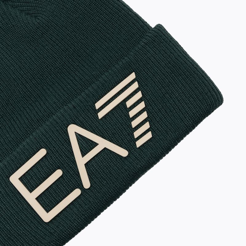 Zimná čiapka EA7 Emporio Armani Mountain Logo Series Big Beanie silver pine 3