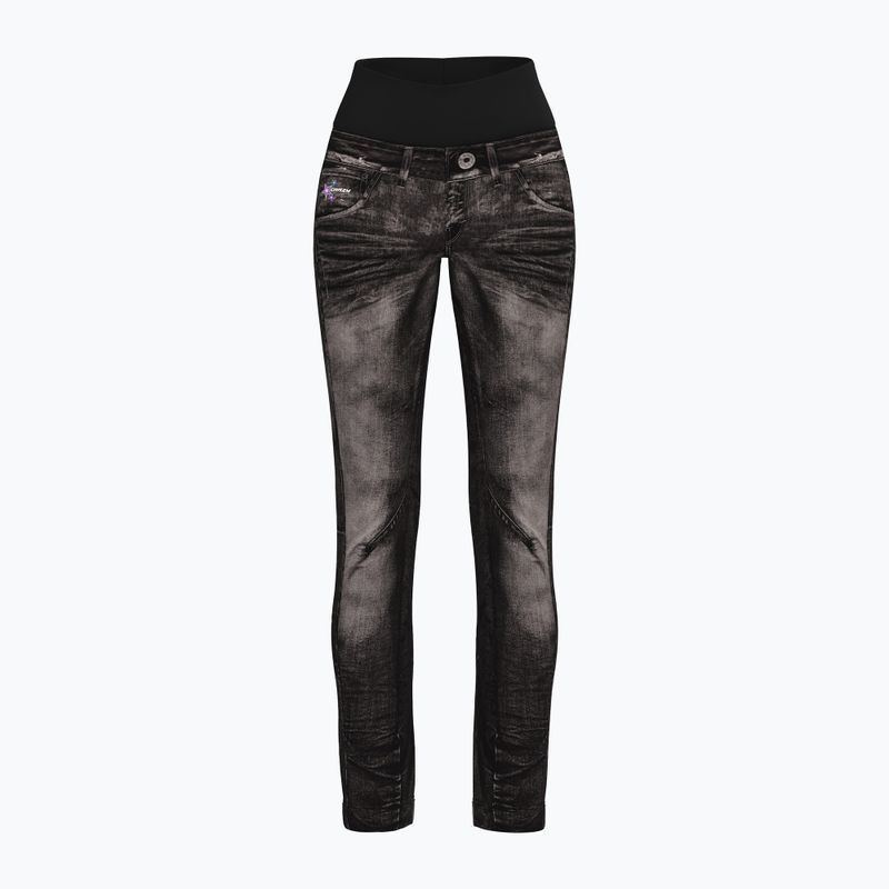Dámske trekingové nohavice Crazy Wonder Magic print jeans black