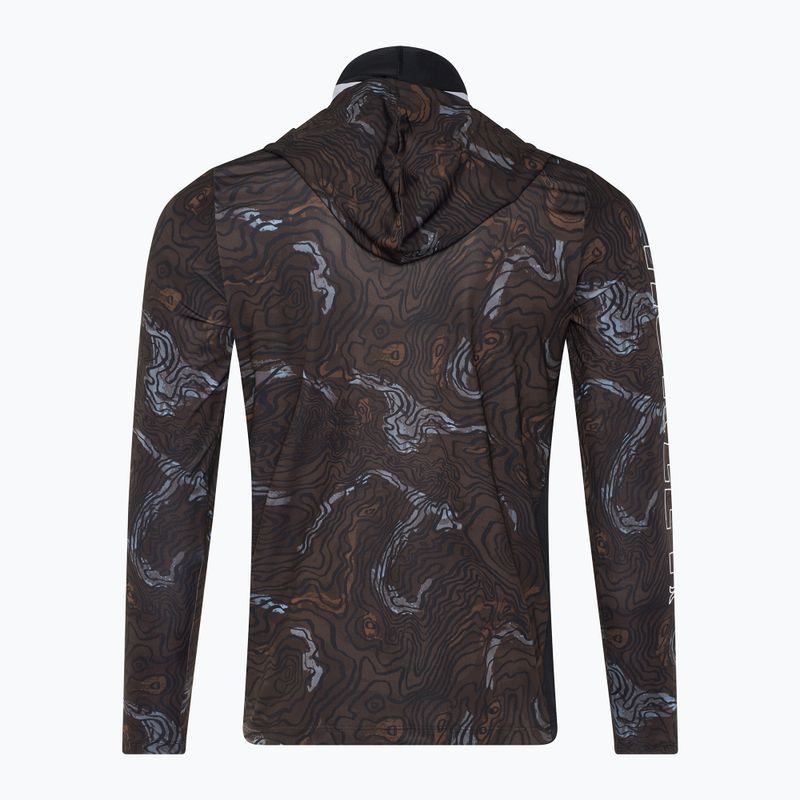 Pánske tričko Hurley H2O-Dri Atticus Moab s kapucňou UPF Longsleeve black 2