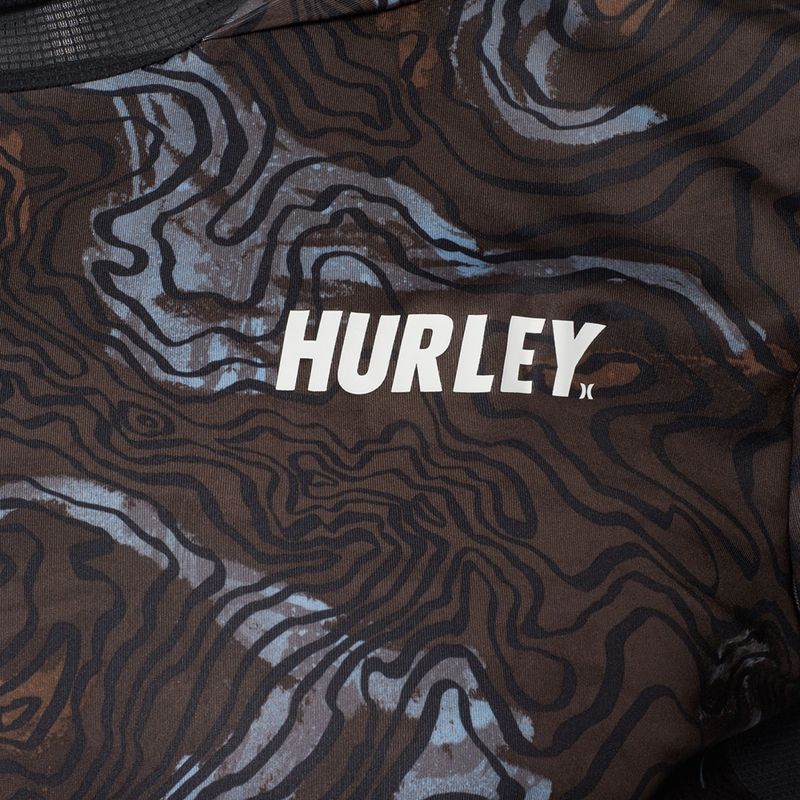 Pánske tričko Hurley H2O-Dri Atticus Moab s kapucňou UPF Longsleeve black 3