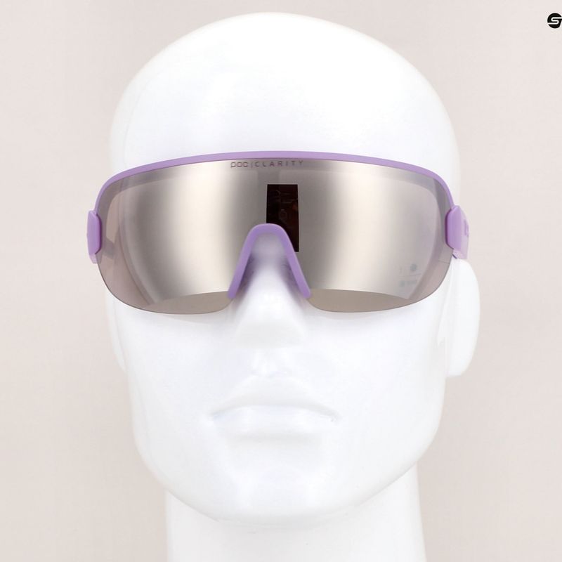 Cyklistické okuliare POC Aim purple quartz translucent/clarity road silver 6