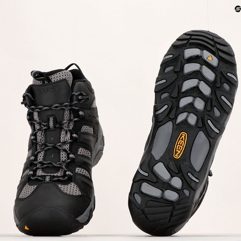 Pánske trekové topánky KEEN Koven Mid Wp black-grey 1020210 18