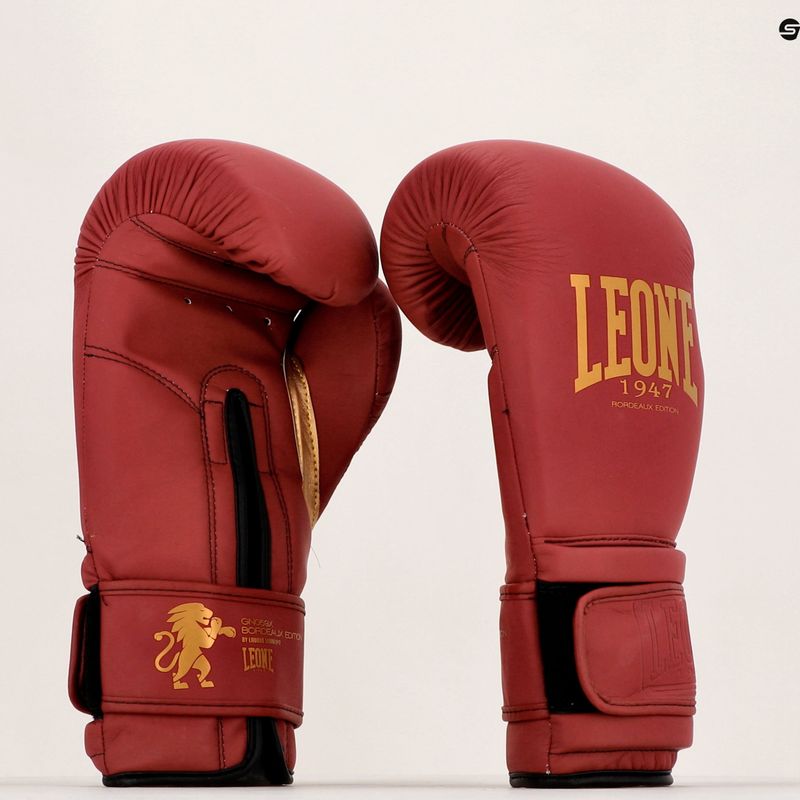 Boxerské rukavice Leone Bordeaux bordovej farby GN059X 7