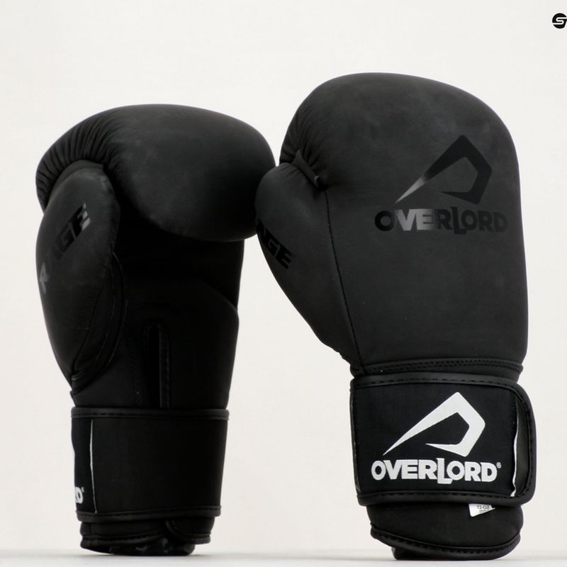 Čierne boxerské rukavice Overlord Rage 8