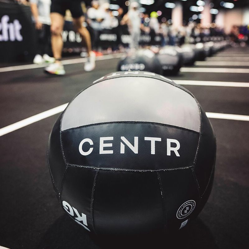 Medicimbalová lopta CENTR Competition Wall Ball Centr x Hyrox 9 kg black 3