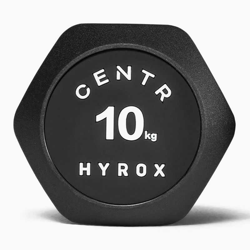 Činka Centr Urethane Dumbbell Centr x Hyrox 10 kg black 2