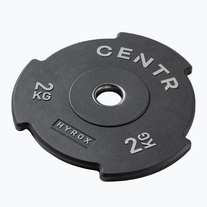 Bumperové závažie Centr Top Plate Centr x Hyrox black 2