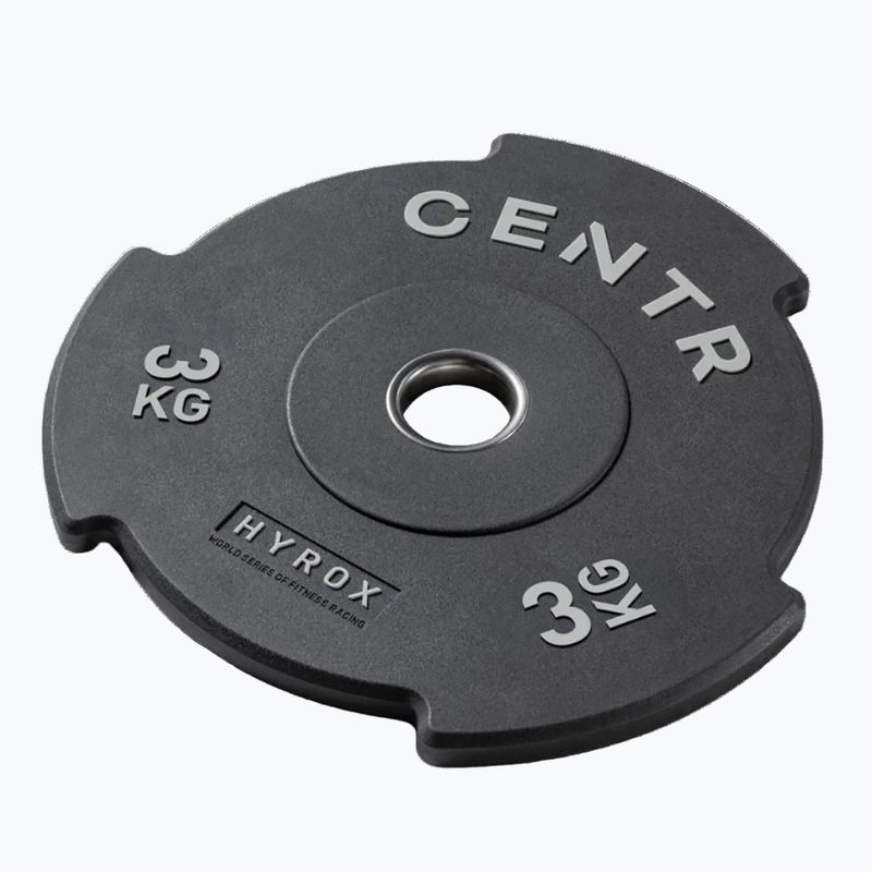 Bumperové závažie Centr Top Plate Centr x Hyrox black 2