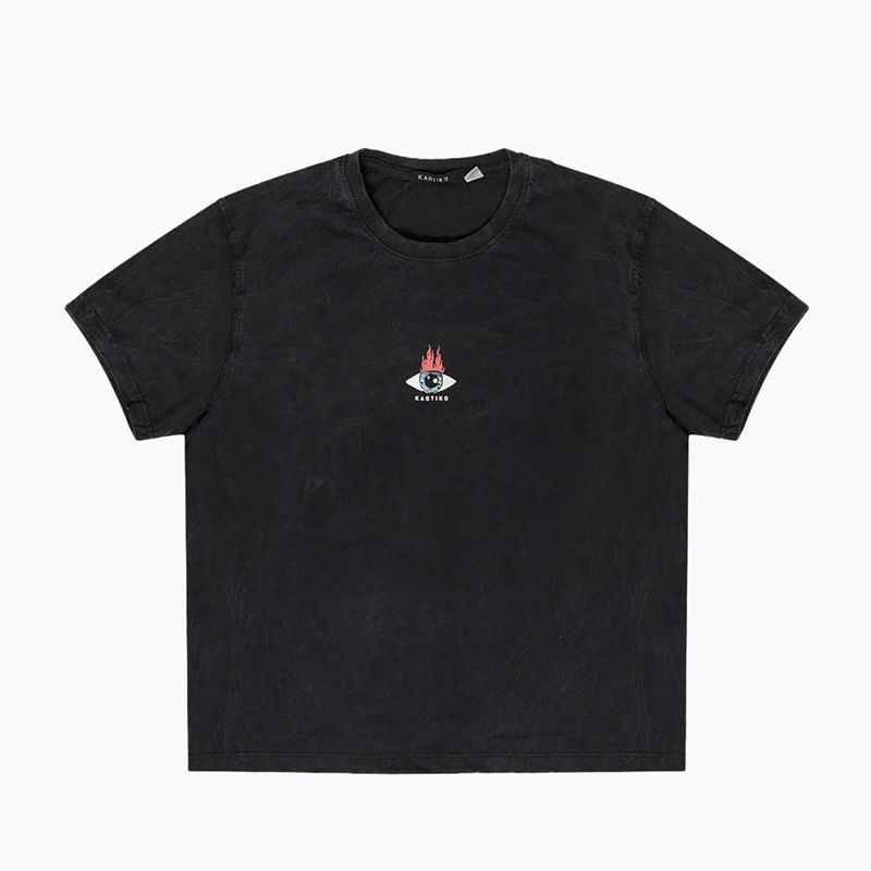 Dámske tričko Kaotiko Washed Moon Sphynx black 3