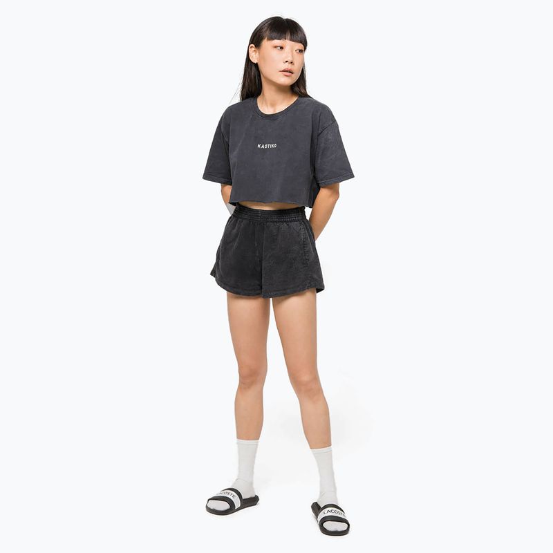 Dámske šortky Kaotiko Washed black 2