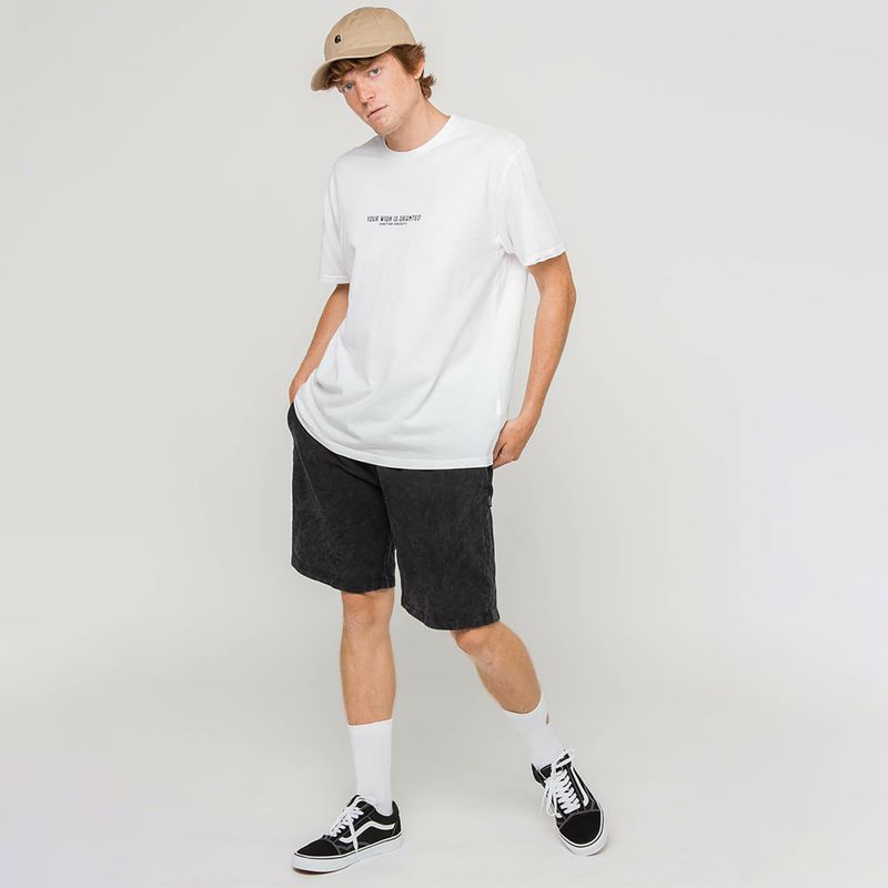 Pánske šortky Kaotiko Bermuda Washed black 2