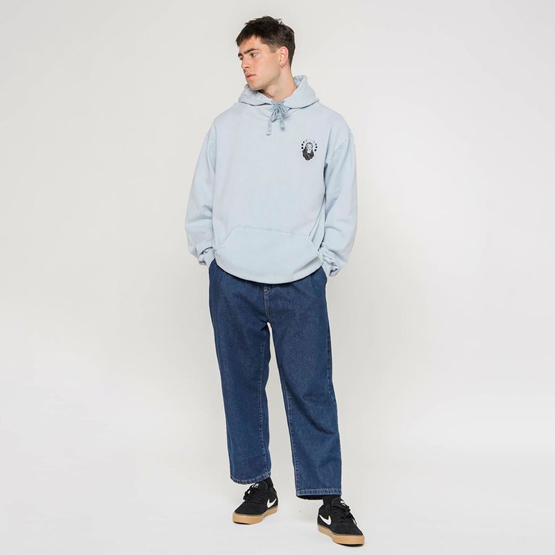 Pánska mikina Kaotiko Washed Virgin steel 3