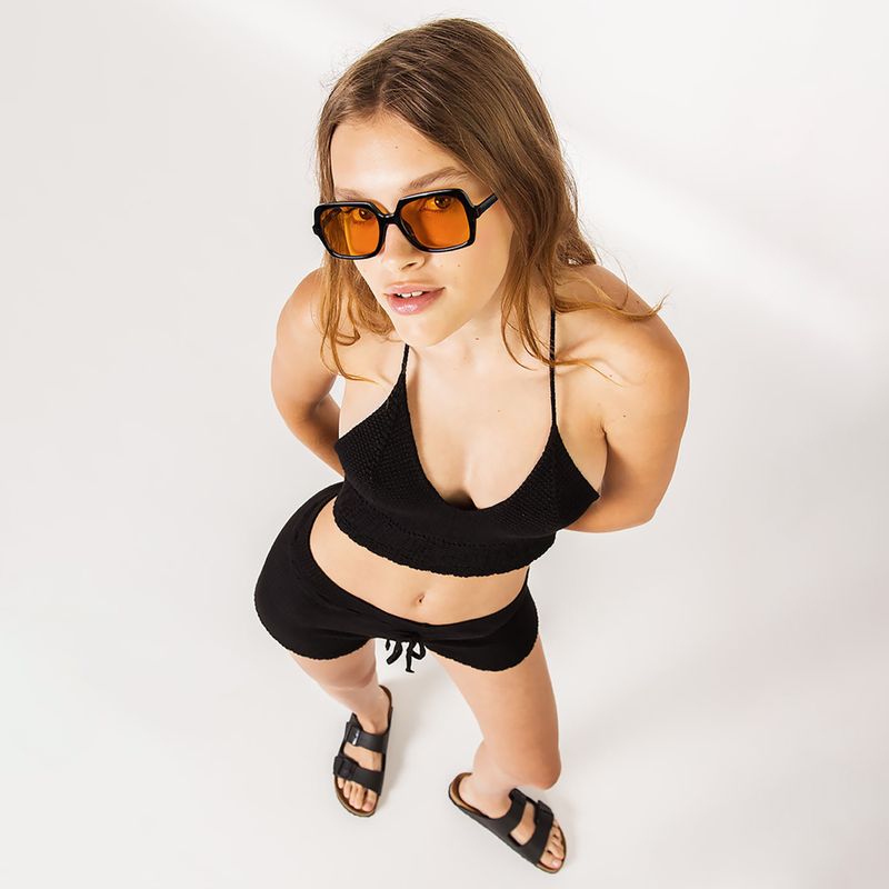 Dámsky top Kaotiko Tiran Crochet Menorca black 4