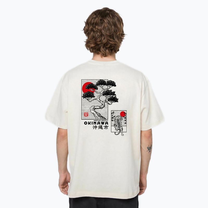Pánske  tričko Kaotiko Washed Okinawa Japan Organic ivory 2