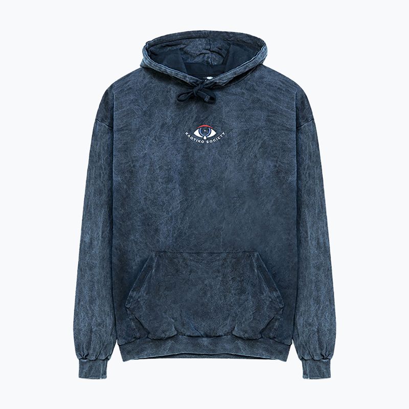 Pánska mikina Kaotiko Washed Free Your Mind navy