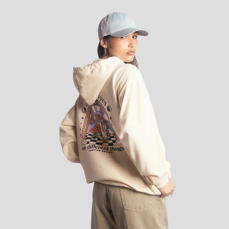 Dámska mikina Kaotiko Different Eyes bone 2