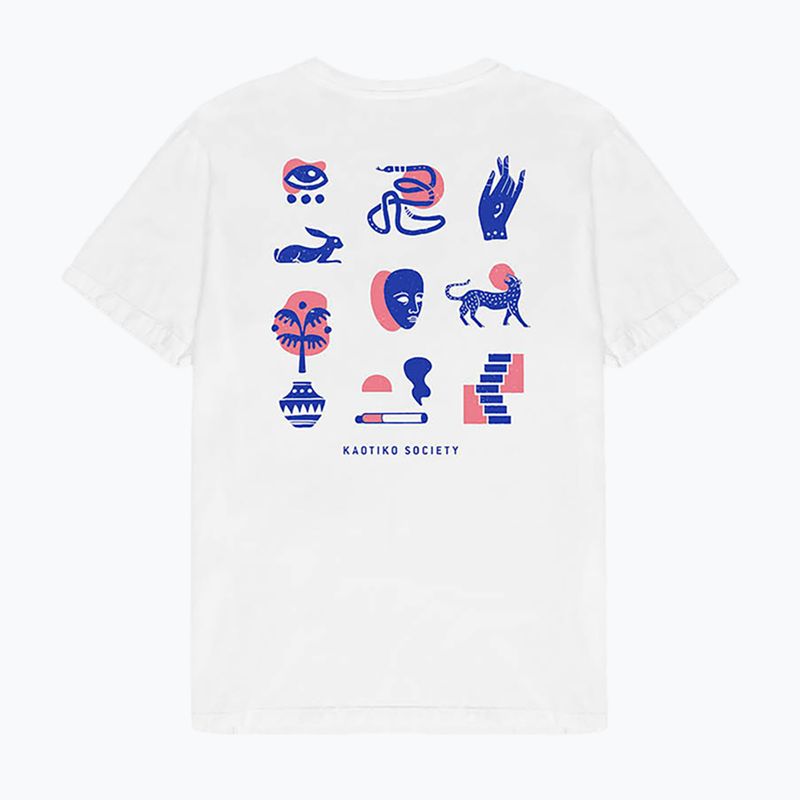 Pánske  tričko Kaotiko Washed Elements Occult white 3