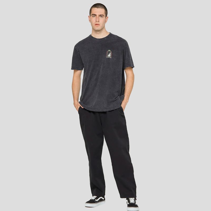 Pánske  tričko Kaotiko Washed Trust Your Intuition black 2