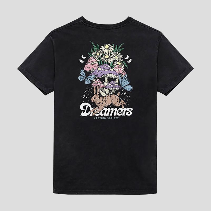 Pánske  tričko Kaotiko Washed Dreamers black 2