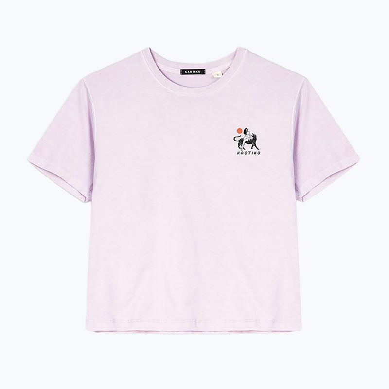 Dámske tričko Kaotiko Washed Neverland malva 3