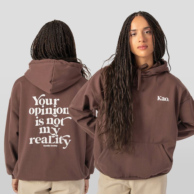 Dámska mikina Kaotiko Your Opinion brown 3