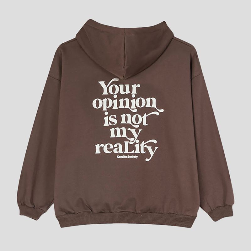 Dámska mikina Kaotiko Your Opinion brown 5