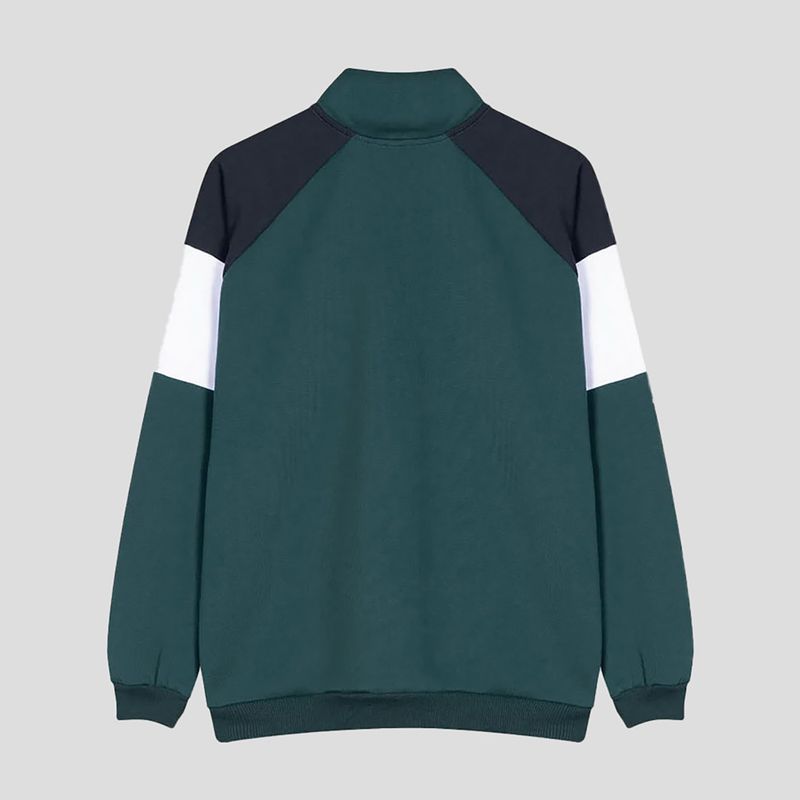 Pánska mikina Kaotiko Aleksi sage / navy / white 4