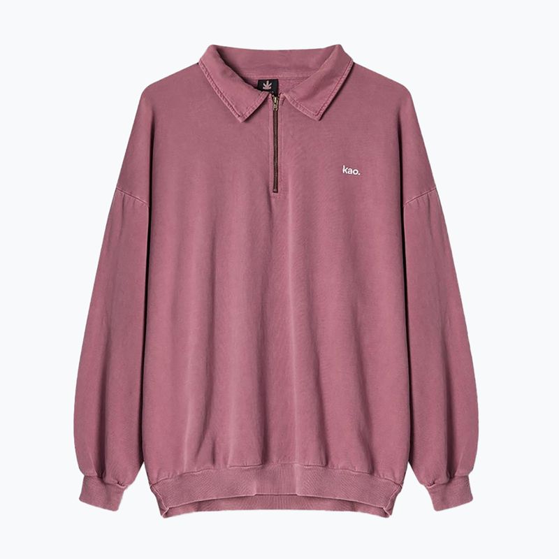 Pánska mikina Kaotiko Washed Vancouver Society burgundy 2