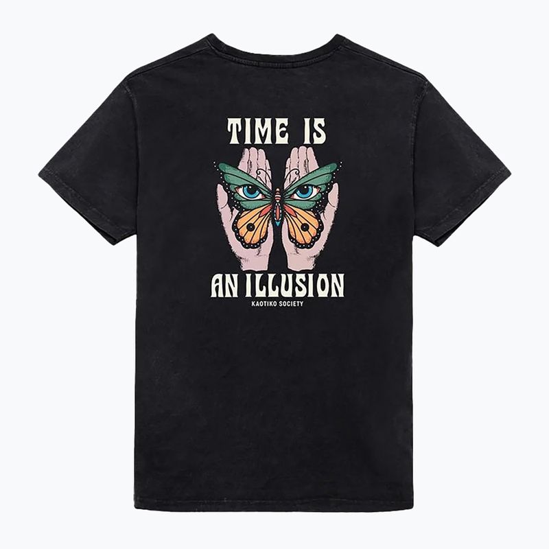 Pánske  tričko Kaotiko M / C Washed Illusion black 3