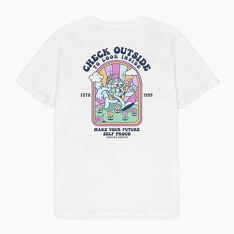 Pánske  tričko Kaotiko Washed Look Inside white 2