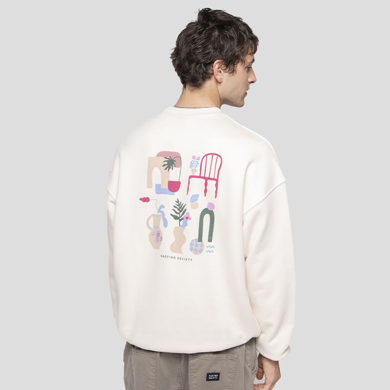 Dámska mikina Kaotiko Marrakech Organic Cotton ivory 2