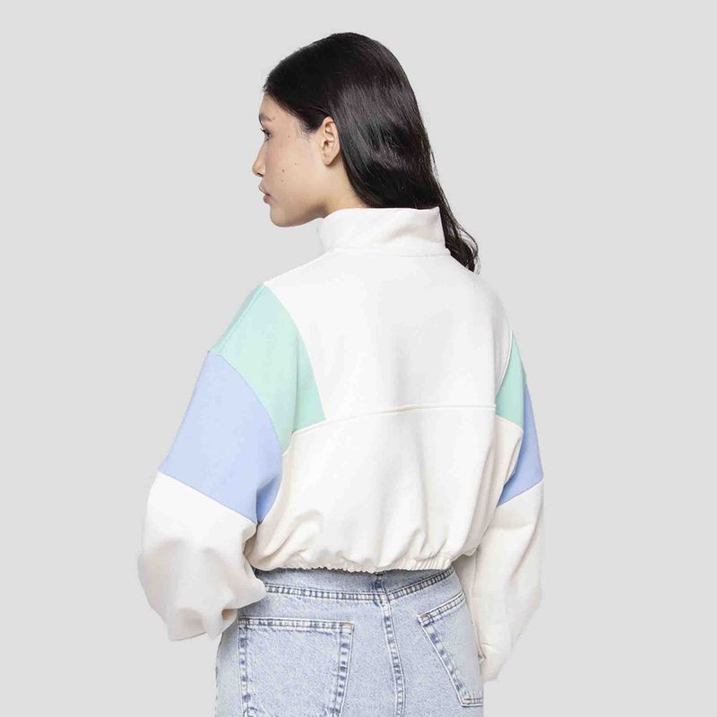 Dámska mikina Kaotiko Anette ivory / sea green / niagara 2