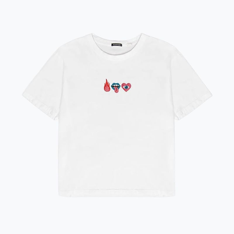 Dámske tričko Kaotiko Washed Mouth white 3