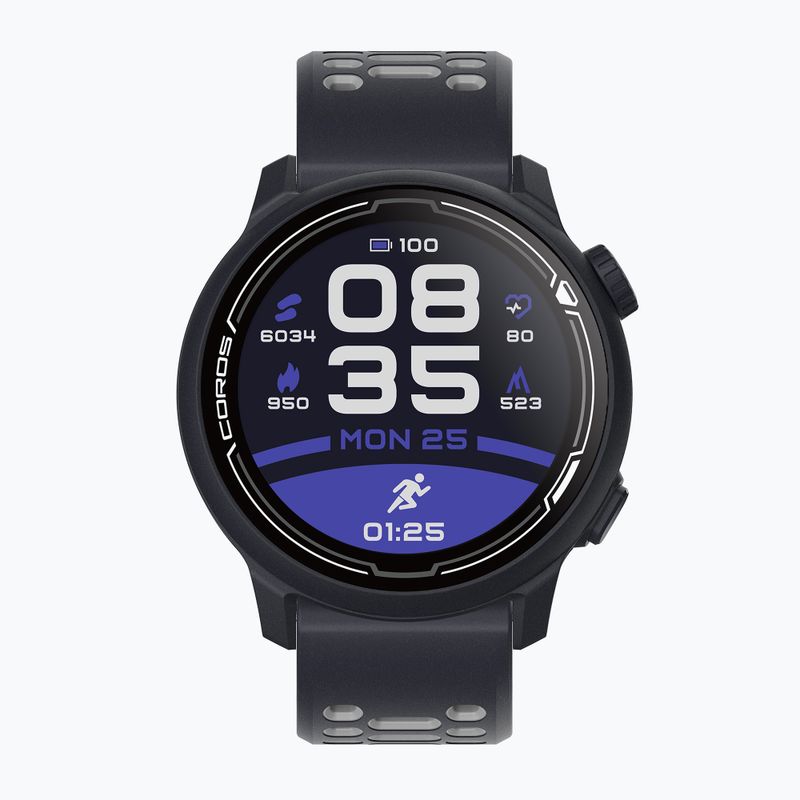 Hodinky COROS PACE 2 Premium GPS Silicone Band black WPACE2-NVY