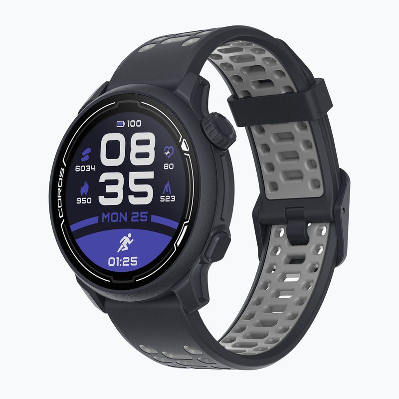 Hodinky COROS PACE 2 Premium GPS Silicone Band black WPACE2-NVY 2