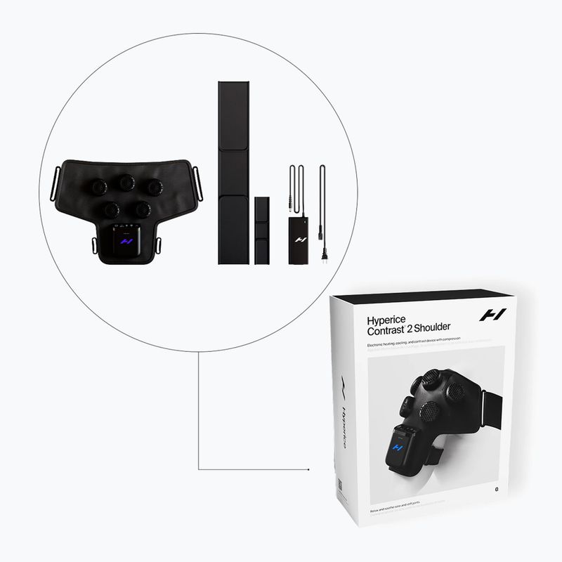 Zariadenie na regeneráciu ramien Hyperice Contrast 2 Shoulder black 4
