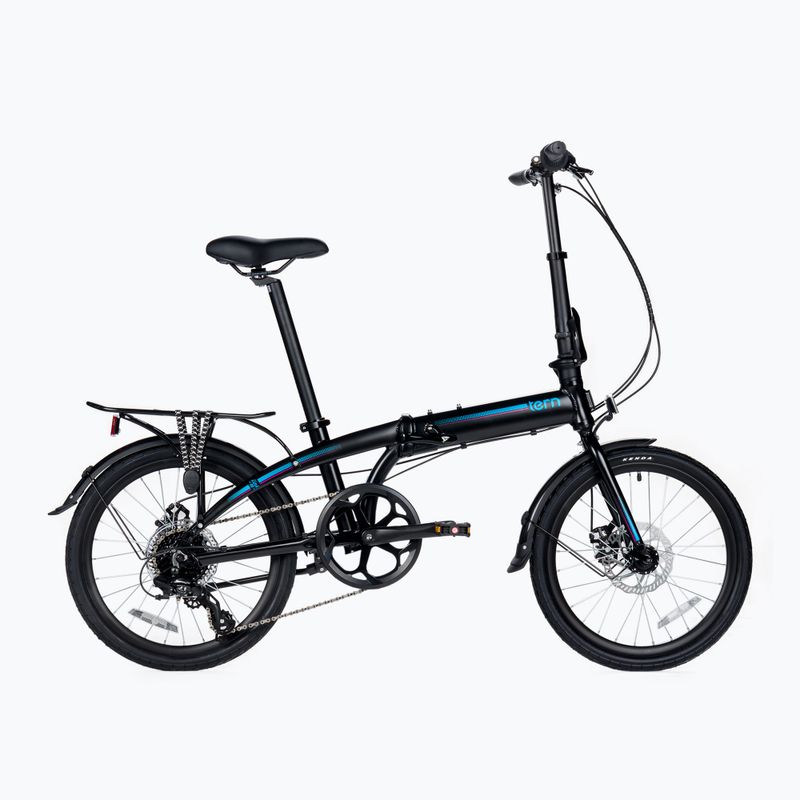 Skladací mestský bicykel Tern Link B8 čierny
